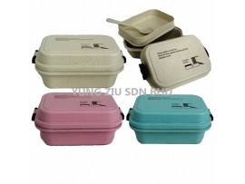 ML-6944#WHEAT LUNCH BOX 8*12.7*8.5CM